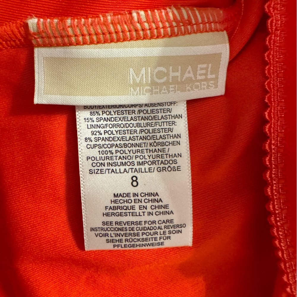 MICHAEL Michael Kors Orange One Piece Swimsuit - Picture 7 of 9